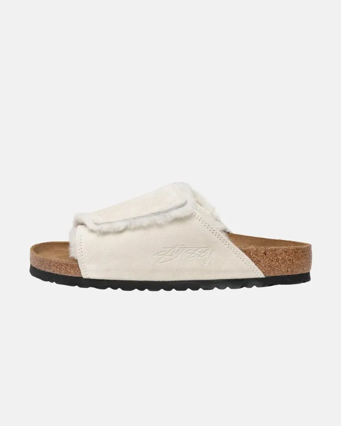 Accessories MenWomen Stussy STSSY U0026 BIRKENSTOCK SOLANA SHEARLING SLIDE Bone Accessories MenWomen Stussy STSSY U0026 BIRKENSTOCK SOLANA SHEARLING SLIDE Bone