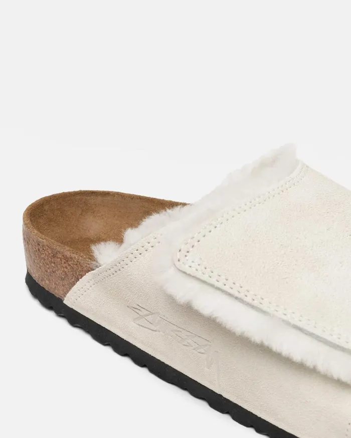 Accessories MenWomen Stussy STSSY U0026 BIRKENSTOCK SOLANA SHEARLING SLIDE Bone Accessories MenWomen Stussy STSSY U0026 BIRKENSTOCK SOLANA SHEARLING SLIDE Bone