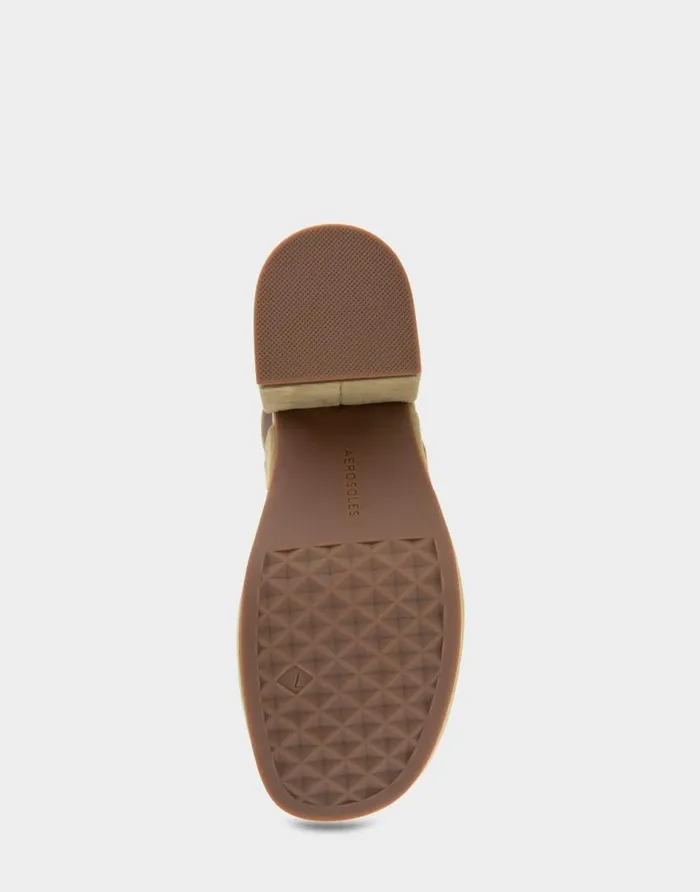 Aerosoles Comfortable Women039s Asymmetrical Molded Footbed Platform Sandal In Olive Branch Suede Olive Branch Suede Women Platforms
