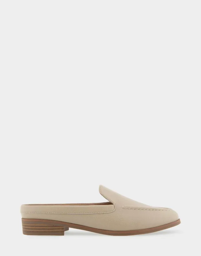 Aerosoles Comfortable Women039s Backless Slip On Loafer In Pale Khaki Faux Leather Pale Khaki Faux Leather Women Loafers Aerosoles Comfortable Women039s Backless Slip On Loafer In Pale Khaki Faux Leather Pale Khaki Faux Leather Women Loafers