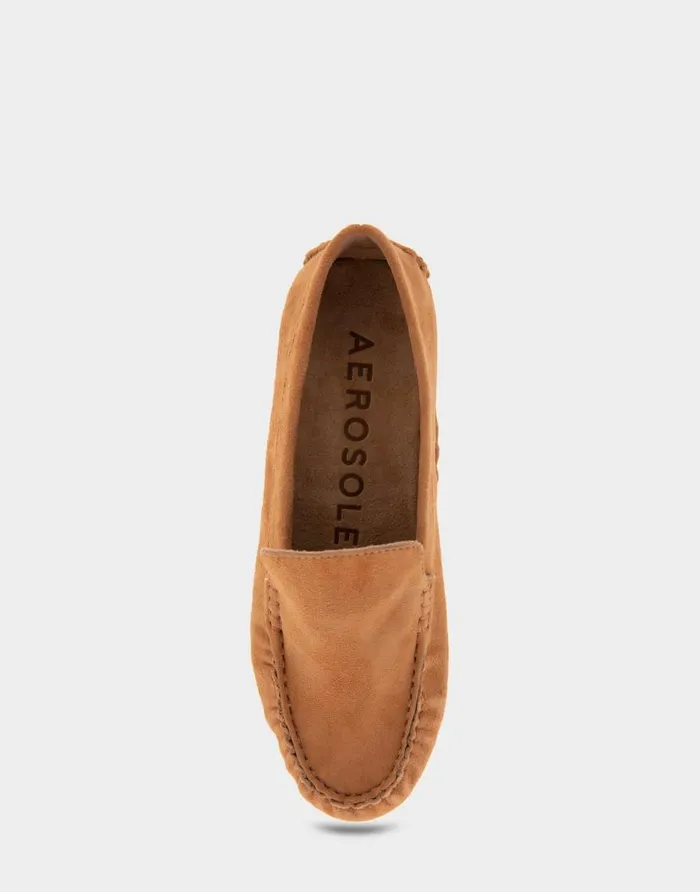 Aerosoles Comfortable Women039s Driver In Tan Suede Tan Suede Women Clogs and Mules