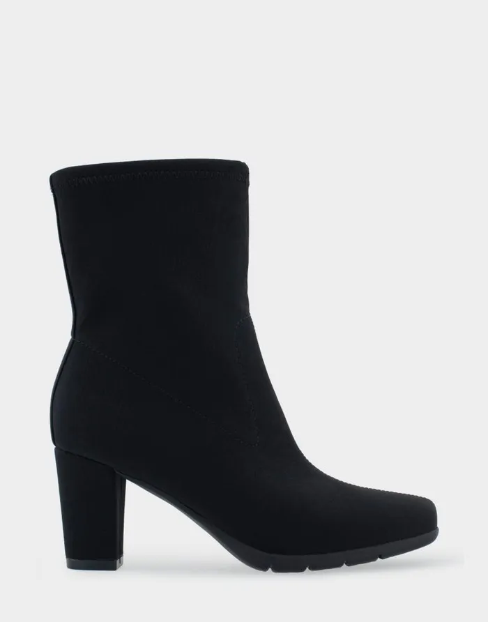 Aerosoles Comfortable Women039s Heeled Ankle Boot In Black Stretch Gabardine Fabric Black Stretch Gabardine Fabric Women Ankle Boots Aerosoles Comfortable Women039s Heeled Ankle Boot In Black Stretch Gabardine Fabric Black Stretch Gabardine Fabric Women Ankle Boots