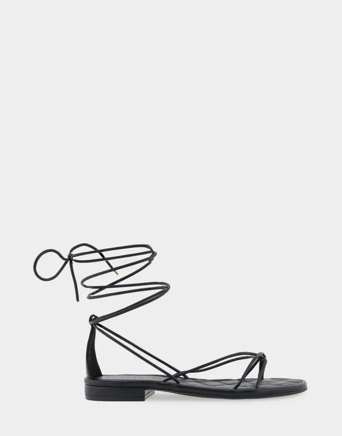 Aerosoles Comfortable Women039s Multi Strap Lace Up Sandal In Black Faux Leather Black Faux Leather Women Flats Aerosoles Comfortable Women039s Multi Strap Lace Up Sandal In Black Faux Leather Black Faux Leather Women Flats