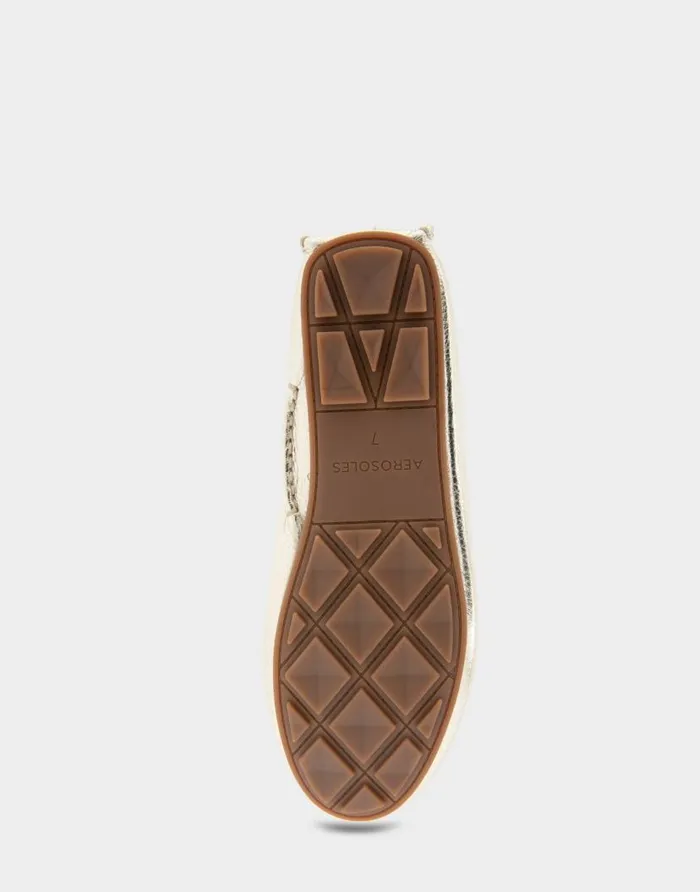 Aerosoles Comfortable Women039s Ornamented Driver In Soft Gold Leather Soft Gold Leather Women Wide Width Flats