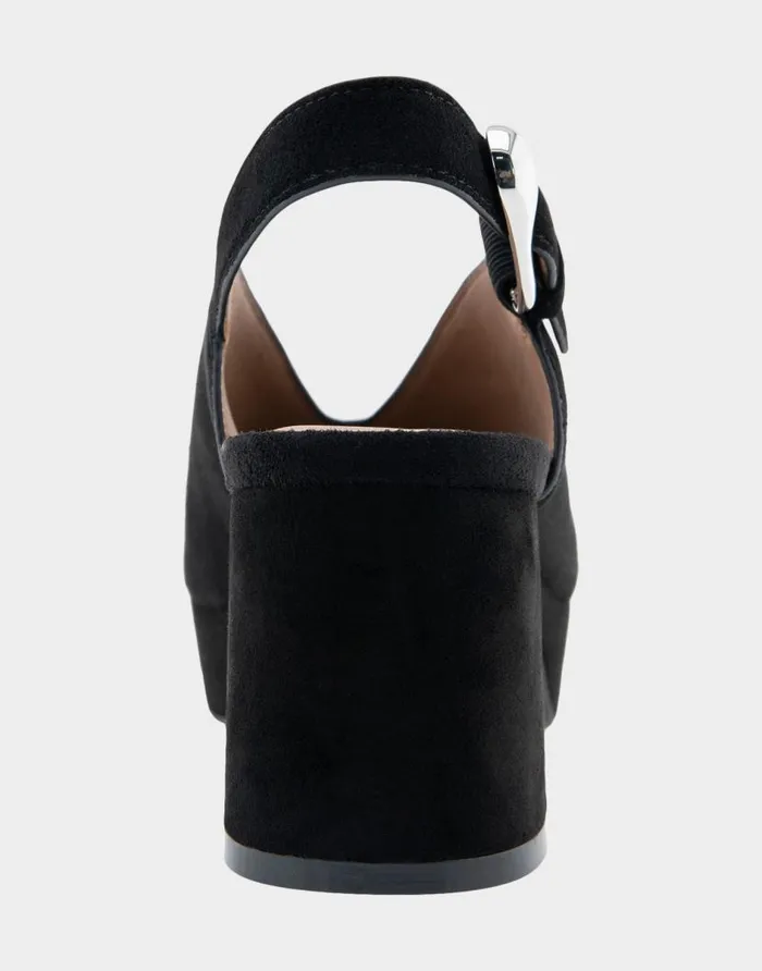 Aerosoles Comfortable Women039s Peep Toe Platform Sandal In Black Suede Black Suede Women Wide Width Sandals