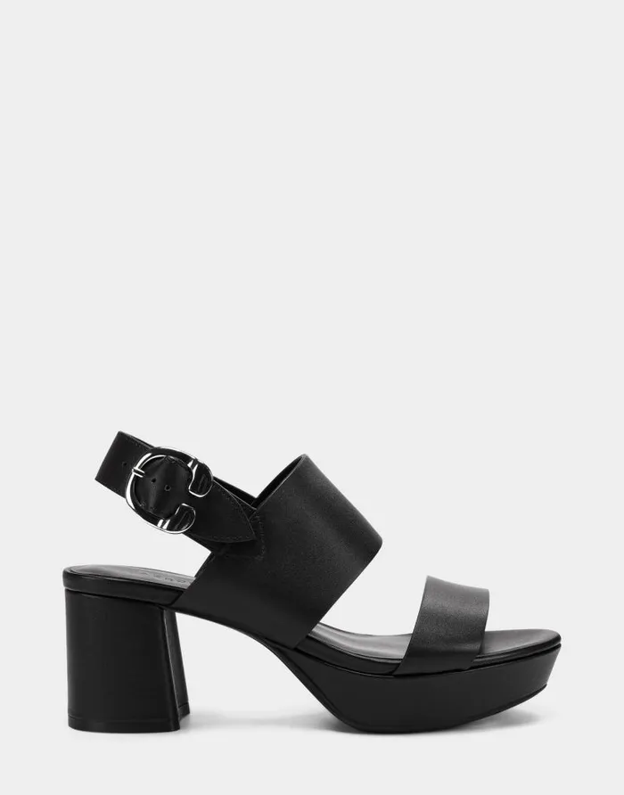 Aerosoles Comfortable Women039s Platform Sandal In Black Leather Black Leather Women Wide Width Heels Aerosoles Comfortable Women039s Platform Sandal In Black Leather Black Leather Women Wide Width Heels