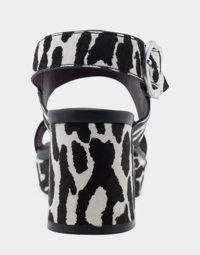 Aerosoles Comfortable Women039s Platform Sandal In Zebra Print Calf Hair Zebra Haircalf Women Platforms