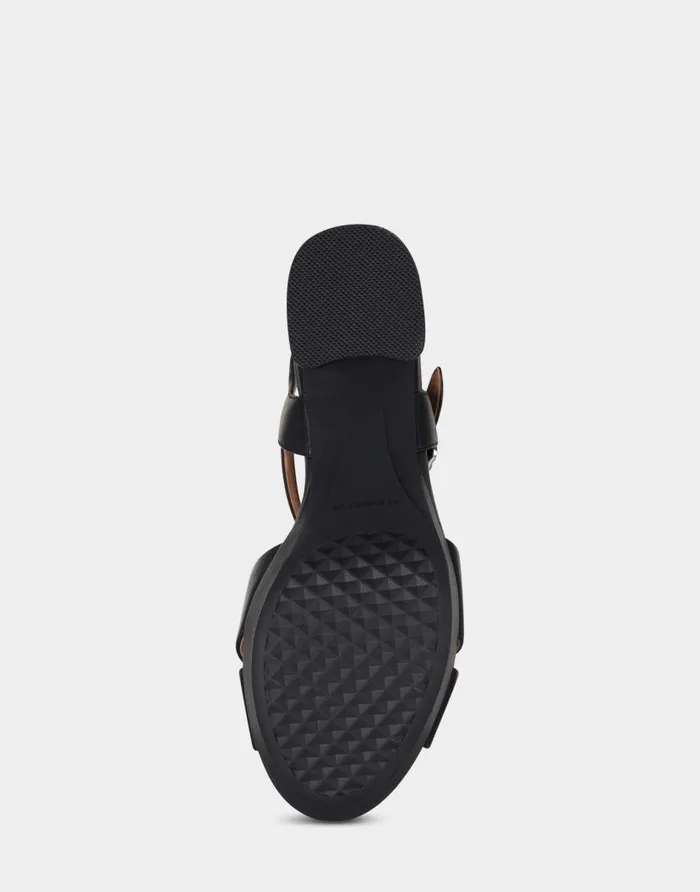 Aerosoles Comfortable Women039s Sandal In Black Genuine Leather Black Leather Women Platforms