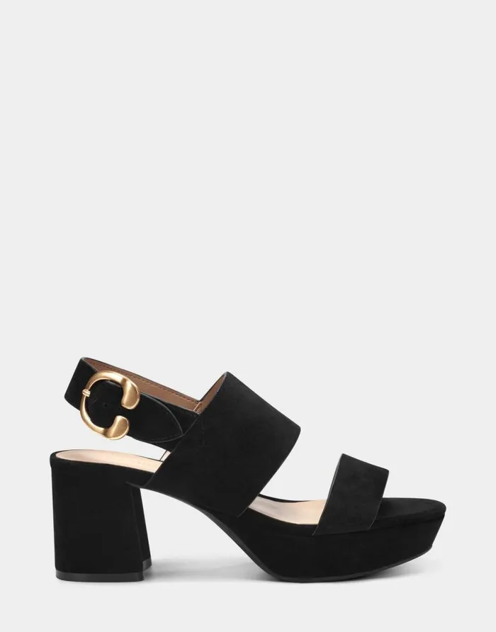 Aerosoles Comfortable Women039s Sandal In Black Genuine Suede Black Suede Women Platforms Aerosoles Comfortable Women039s Sandal In Black Genuine Suede Black Suede Women Platforms