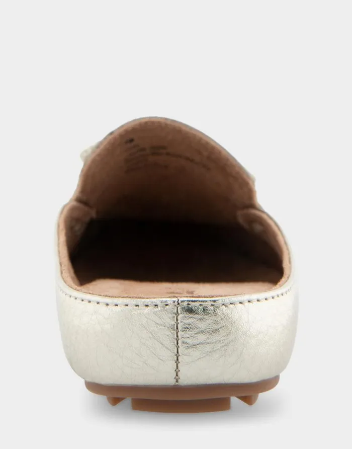 Aerosoles Comfortable Women039s Slip On Driver In Soft Gold Leather Soft Gold Leather Women Loafers