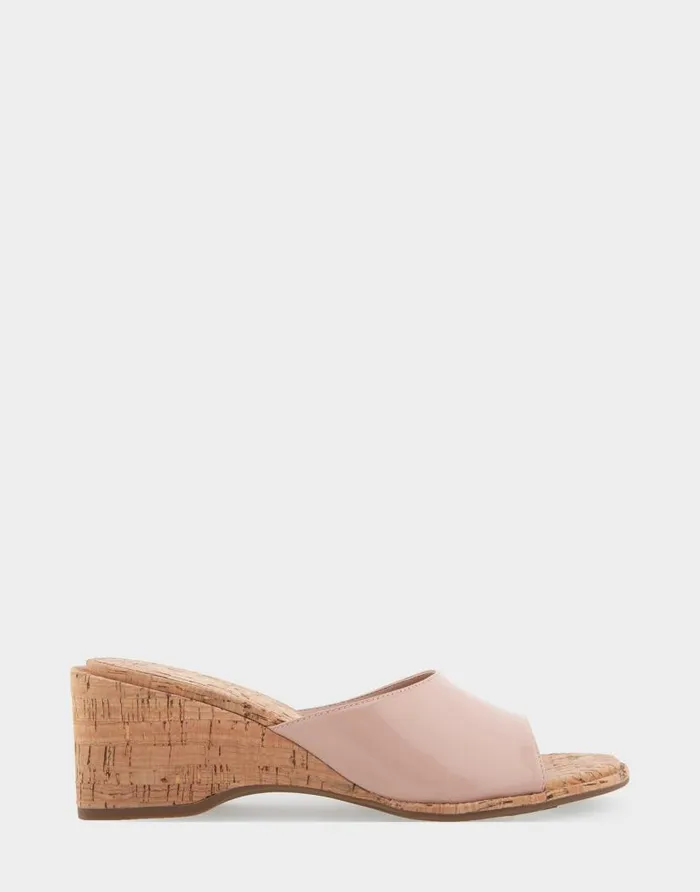 Aerosoles Comfortable Women039s Wedge Slide Sandal In Cipria Patent Faux Leather Cipria Patent Faux Leather Women Slides Aerosoles Comfortable Women039s Wedge Slide Sandal In Cipria Patent Faux Leather Cipria Patent Faux Leather Women Slides
