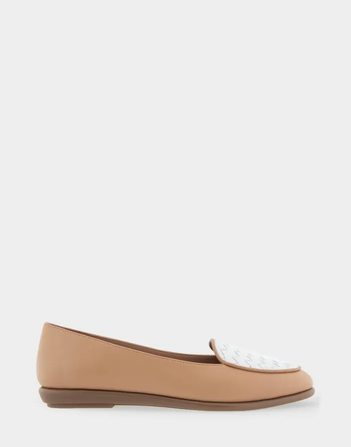 Aerosoles Comfortable Women039s Woven Plug Loafer In Doe Faux Leather Doe Faux Leather Women Wide Width Flats Aerosoles Comfortable Women039s Woven Plug Loafer In Doe Faux Leather Doe Faux Leather Women Wide Width Flats