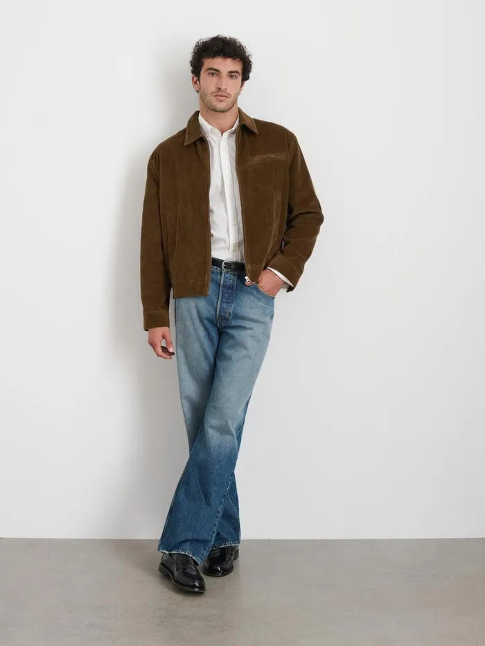Alex Mill Jackets Coats Men Charlie Zip Jacket In Corduroy Saddle Alex Mill Jackets Coats Men Charlie Zip Jacket In Corduroy Saddle