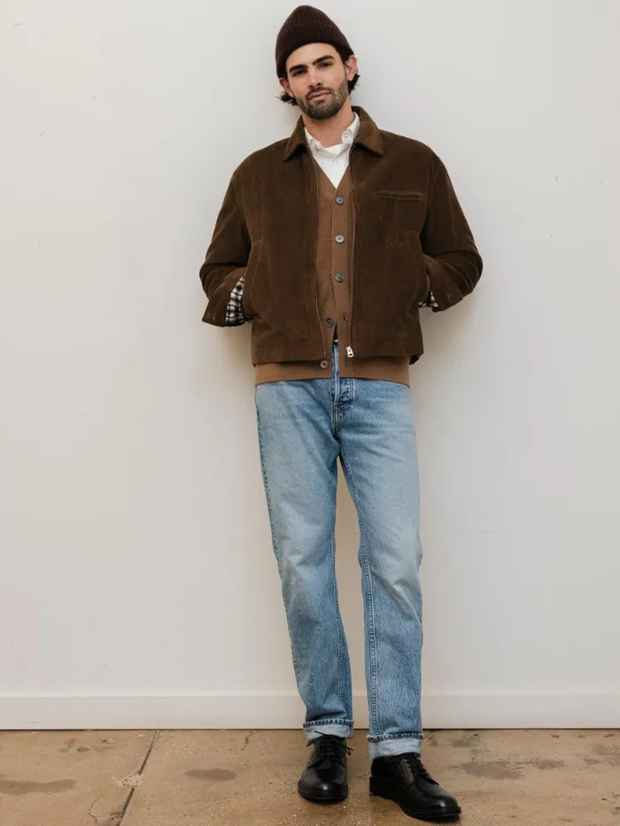 Alex Mill Jackets Coats Men Charlie Zip Jacket In Corduroy Saddle Alex Mill Jackets Coats Men Charlie Zip Jacket In Corduroy Saddle