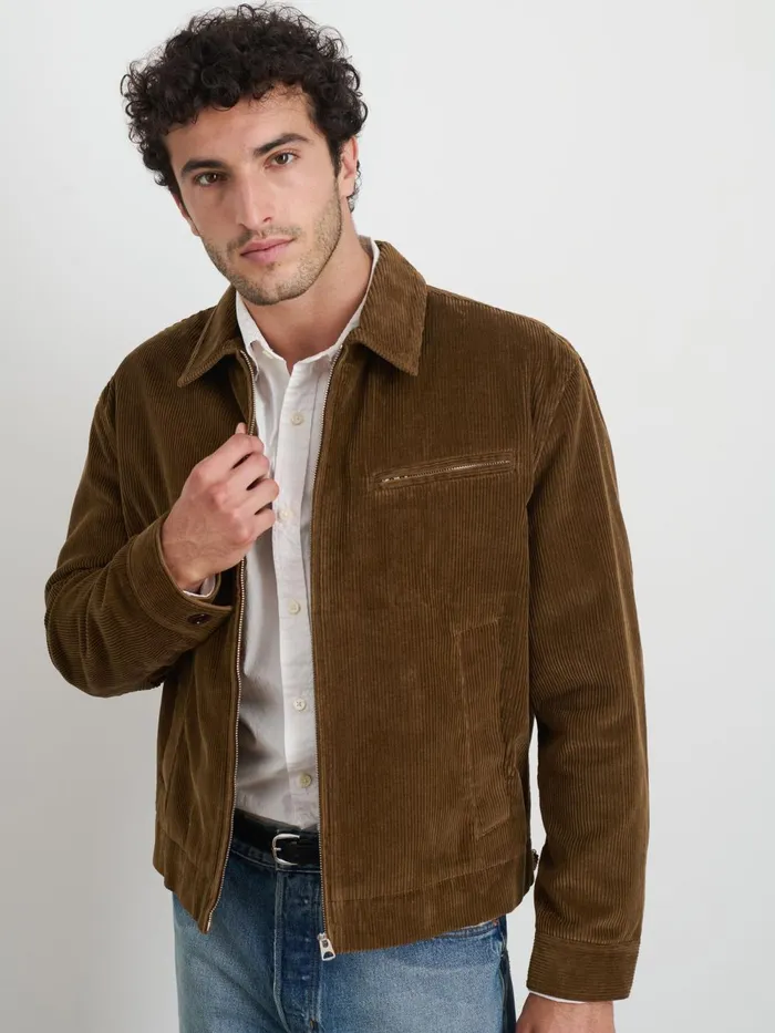 Alex Mill Jackets Coats Men Charlie Zip Jacket In Corduroy Saddle Alex Mill Jackets Coats Men Charlie Zip Jacket In Corduroy Saddle