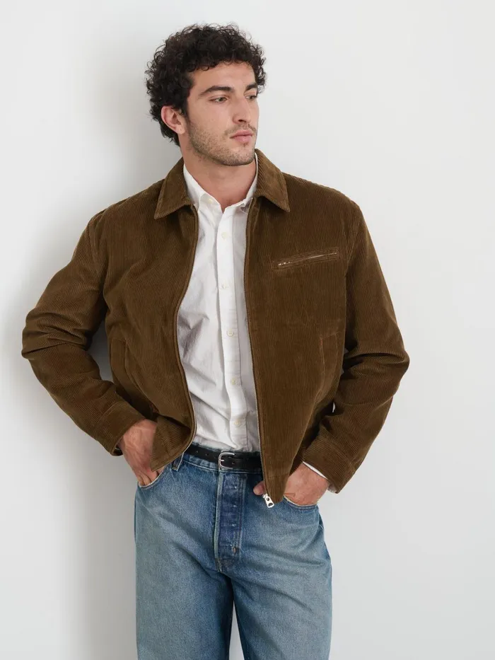 Alex Mill Jackets Coats Men Charlie Zip Jacket In Corduroy Saddle Alex Mill Jackets Coats Men Charlie Zip Jacket In Corduroy Saddle