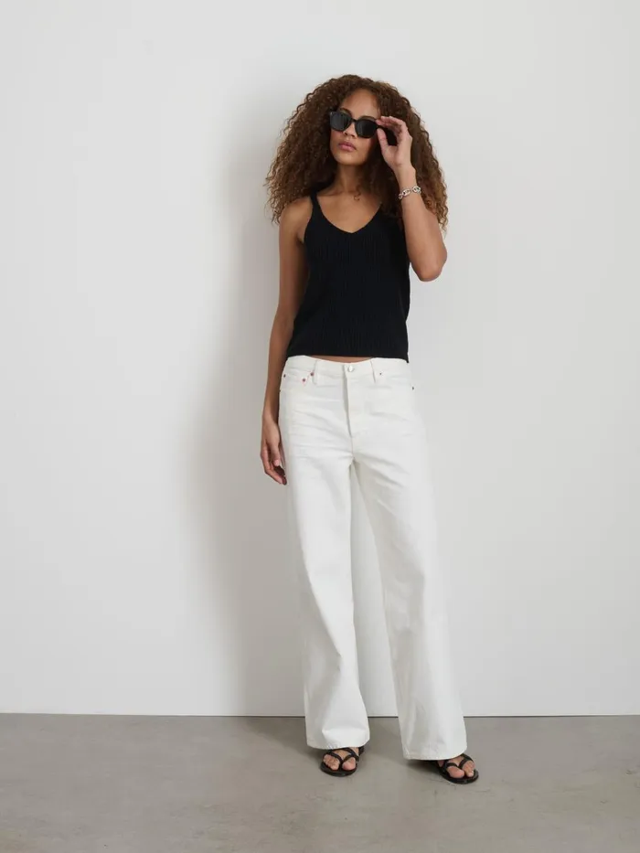 Alex Mill Pants Women Alek Wide Leg Jean Sea Salt