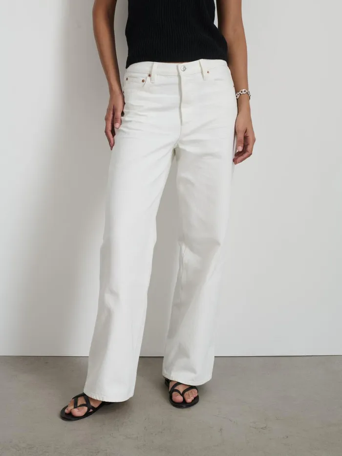Alex Mill Pants Women Alek Wide Leg Jean Sea Salt