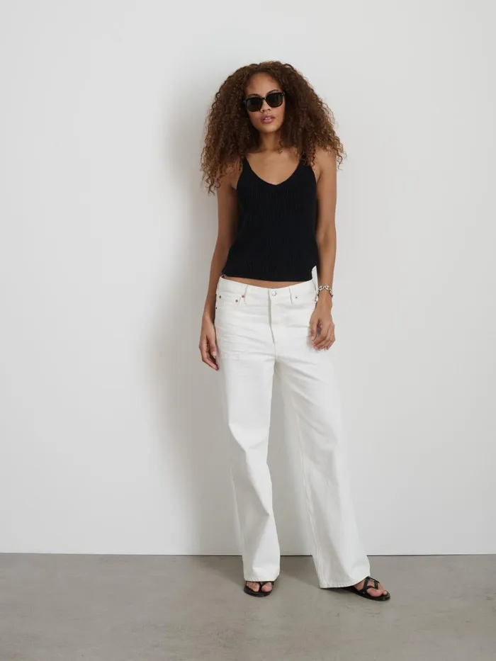 Alex Mill Pants Women Alek Wide Leg Jean Sea Salt
