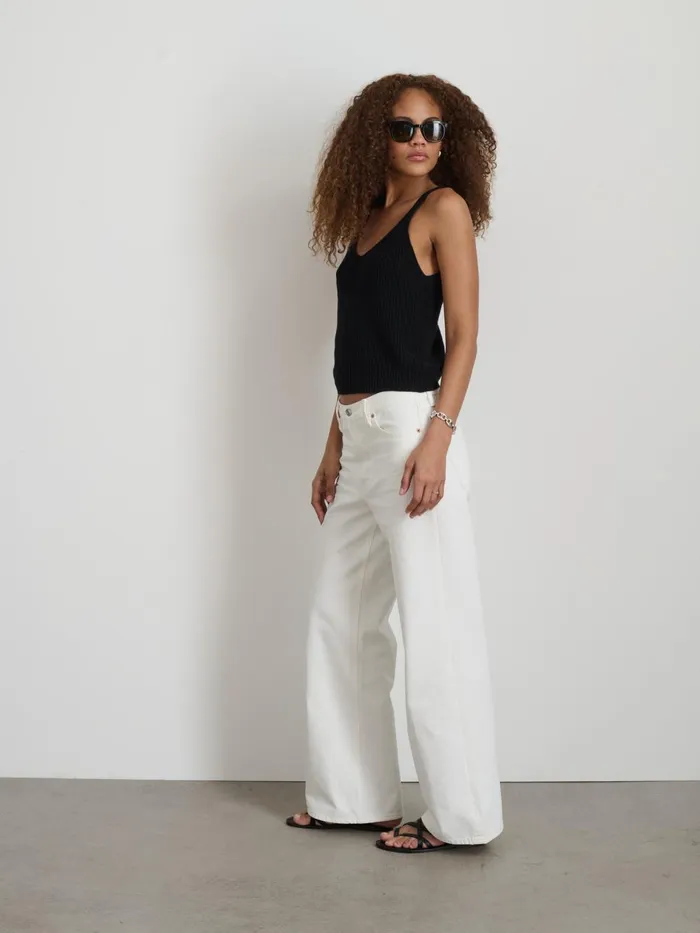 Alex Mill Pants Women Alek Wide Leg Jean Sea Salt