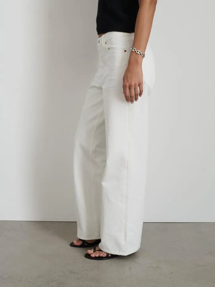 Alex Mill Pants Women Alek Wide Leg Jean Sea Salt