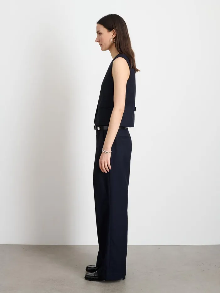 Alex Mill Pants Women Soho Trouser In Wool Dark Navy