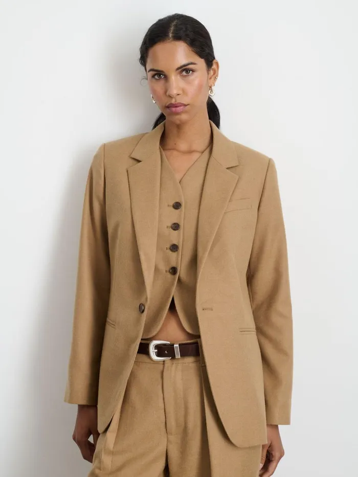 Alex Mill Set Dressing Women Soho Blazer In Wool Camel
