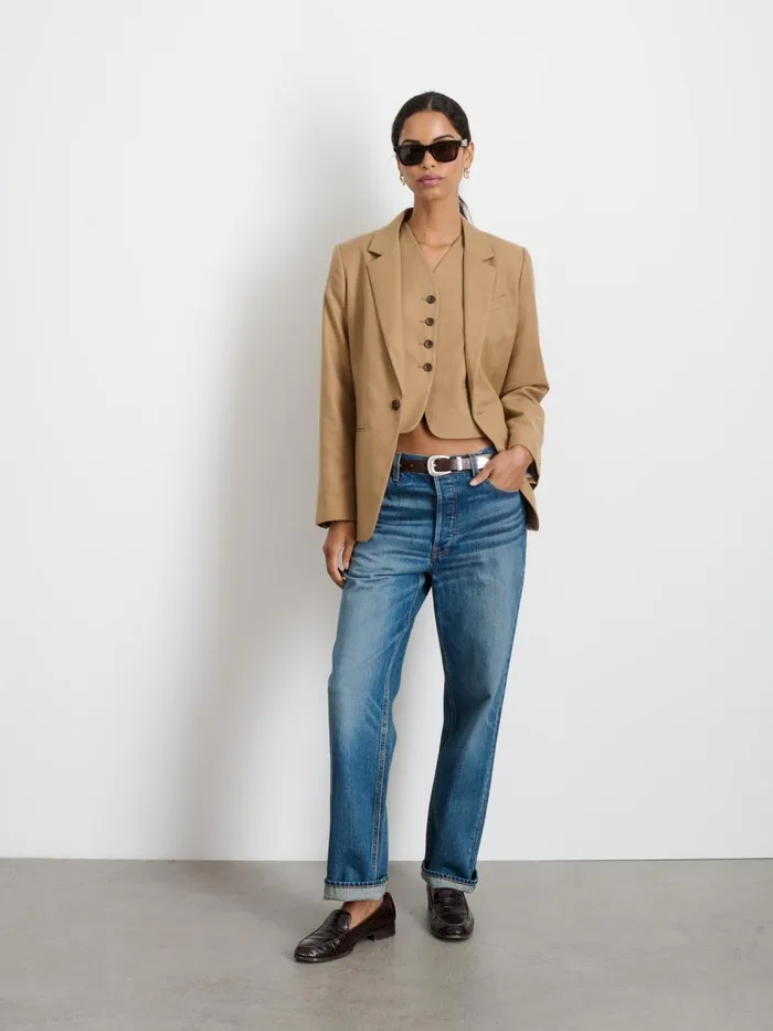 Alex Mill Set Dressing Women Soho Blazer In Wool Camel