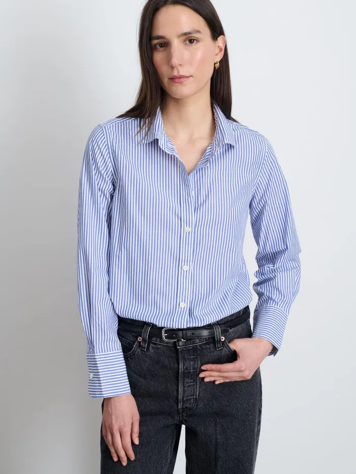 Alex Mill Shirts Tops Women Val Shirt In Striped Poplin