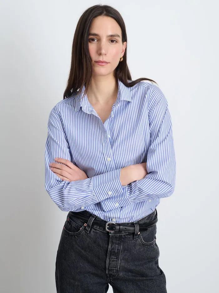 Alex Mill Shirts Tops Women Val Shirt In Striped Poplin