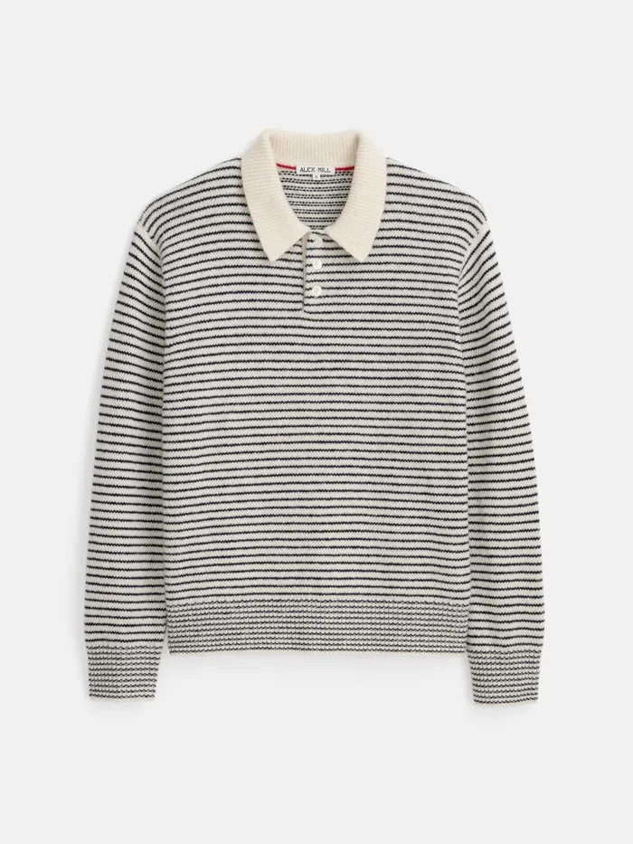 Alex Mill Sweaters Sweatshirts Men Carl Polo Sweater In Stripe