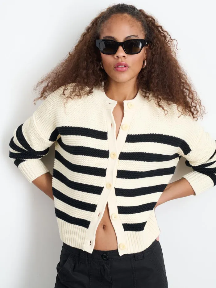 Alex Mill Sweaters Women Nico Striped Cardigan In Cotton