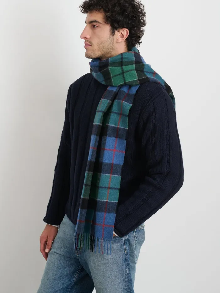 Alex Mill Women Joshua Ellis Plaid Scarf In Cashmere Greenredblue
