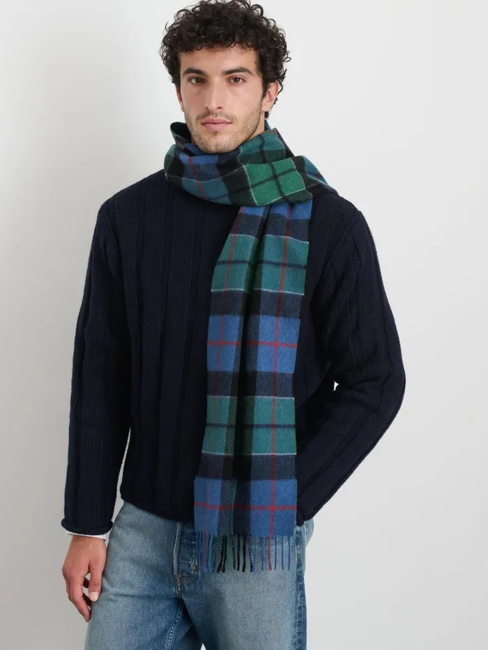 Alex Mill Women Joshua Ellis Plaid Scarf In Cashmere Greenredblue