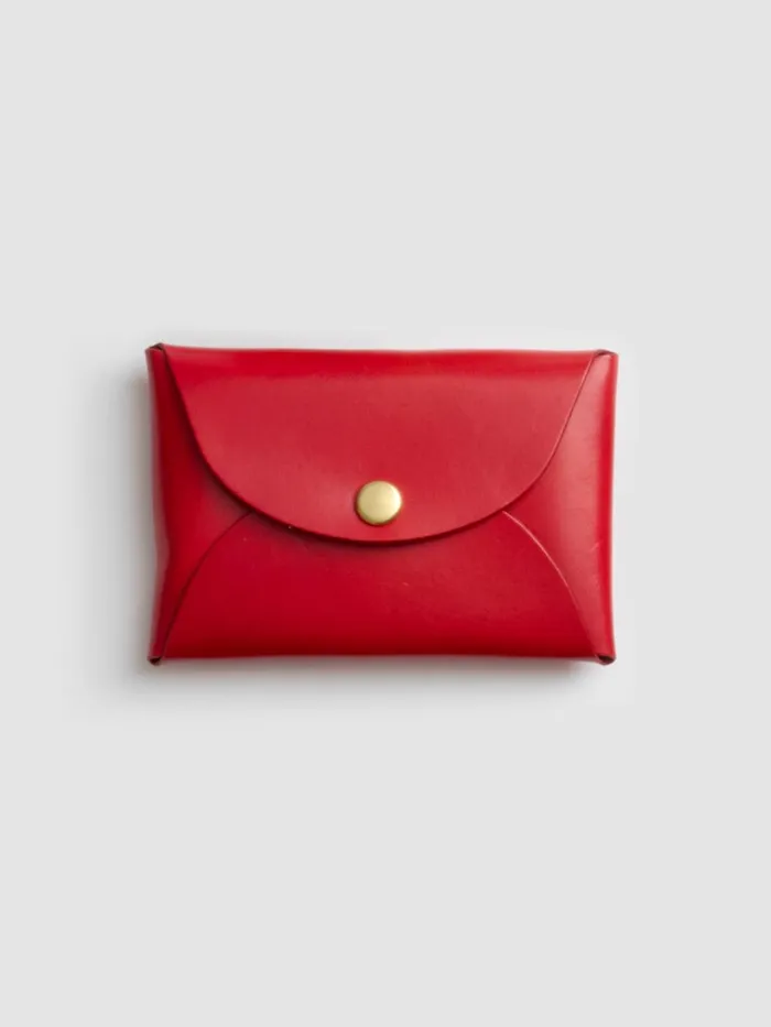 Alex Mill Women Maximum Henry Snap Card Case Red