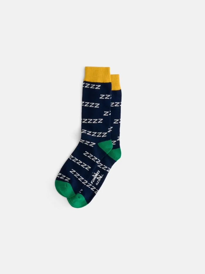 Alex Mill Women P039jimmies Zzzzz Socks Navy