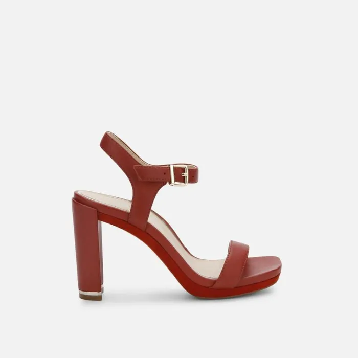 Andra Heeled Leather Sandal Yuma Women Kenneth Cole Heels