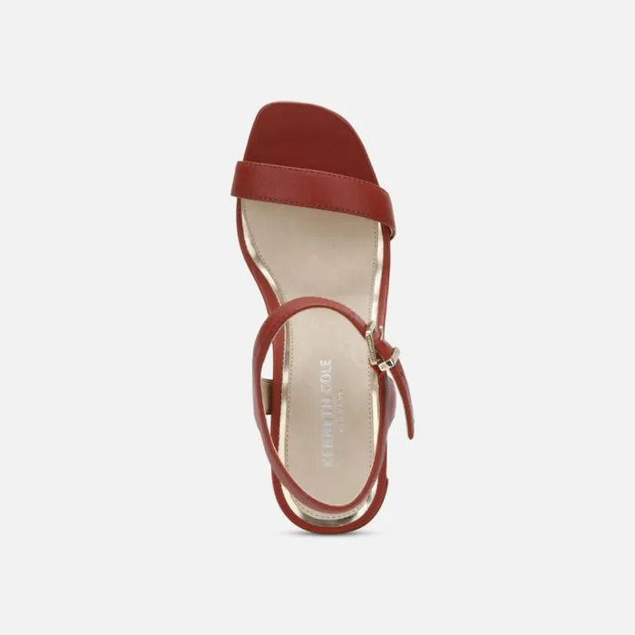 Andra Heeled Leather Sandal Yuma Women Kenneth Cole Heels