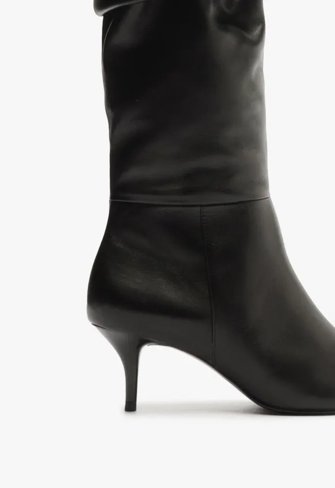 Ashlee Mid Over The Knee Boot Black Women Schutz Shoes Boots