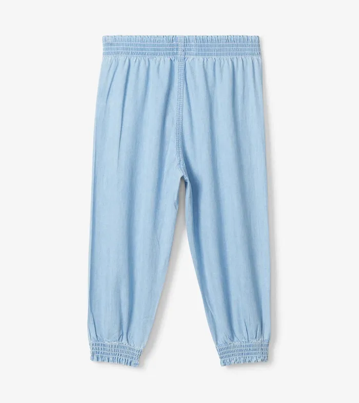 Baby and Toddler Girls Denim Baggy Pants Hatley