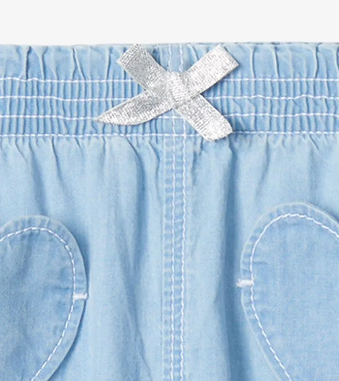 Baby and Toddler Girls Denim Baggy Pants Hatley