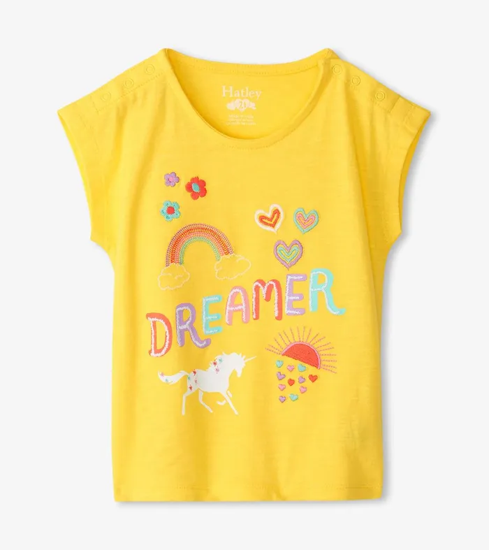 Baby and Toddler Girls Dreamer Snap Button Shirt Hatley
