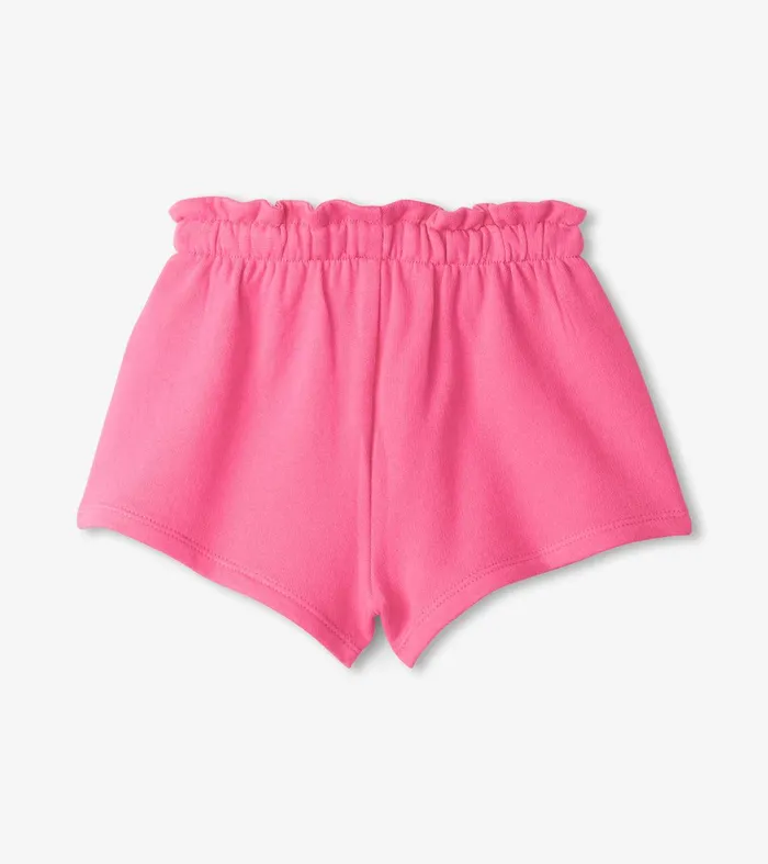 Baby and Toddler Girls Pink Paper Bag Shorts Hatley