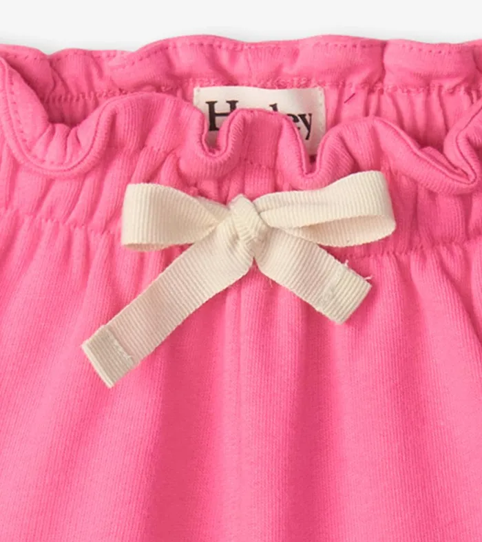 Baby and Toddler Girls Pink Paper Bag Shorts Hatley