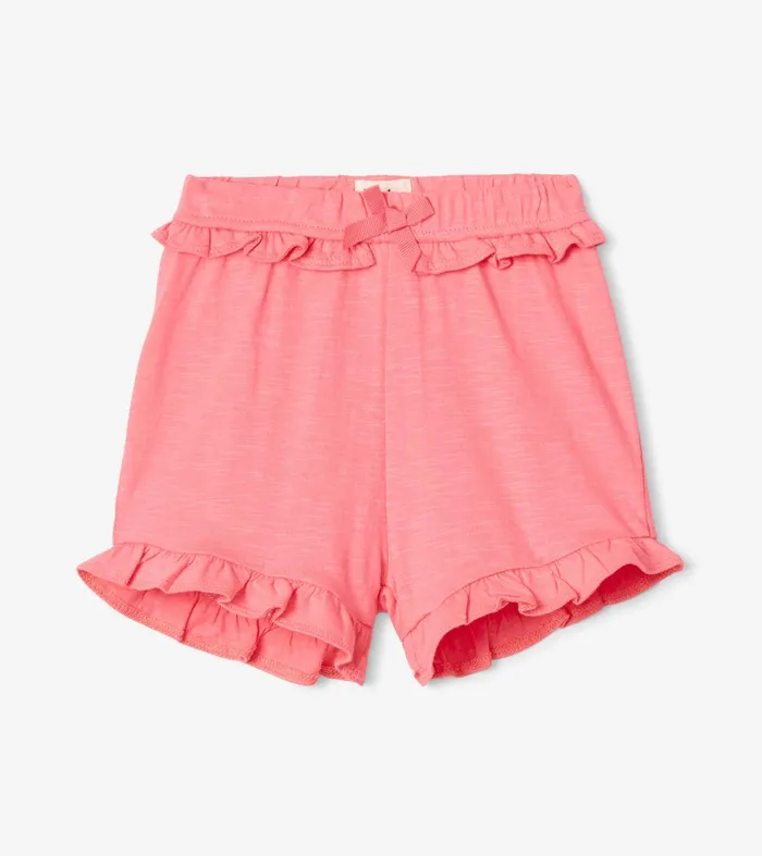 Baby and Toddler Girls Pink Ruffle Shorts Hatley