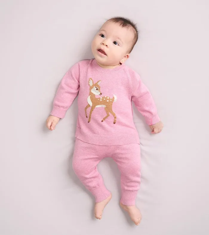 Baby Girls Baby Doe Pullover Sweater and Pants Hatley