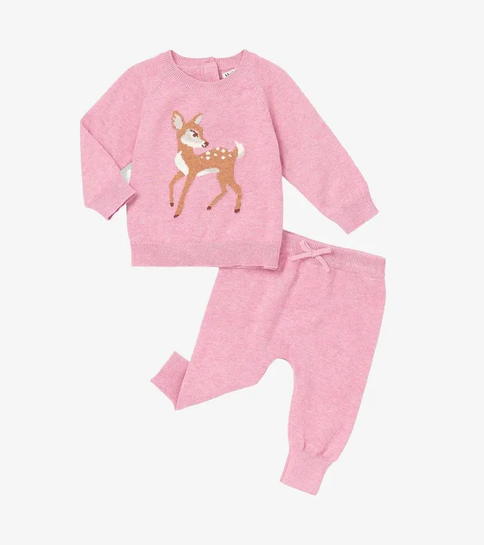 Baby Girls Baby Doe Pullover Sweater and Pants Hatley