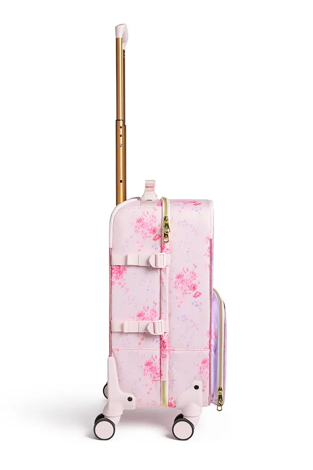 Bags and Travel WomenKids LoveShackFancy State Logan CarryOn Suitcase Happy Thoughts