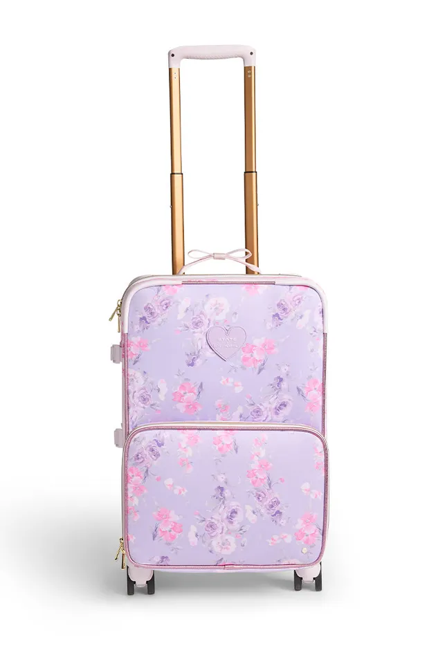 Bags and Travel WomenKids LoveShackFancy State Logan CarryOn Suitcase Happy Thoughts