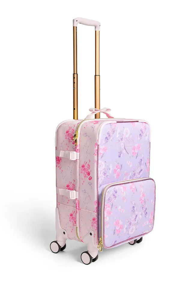 Bags and Travel WomenKids LoveShackFancy State Logan CarryOn Suitcase Happy Thoughts